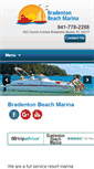 Mobile Screenshot of bradentonbeachmarina.com